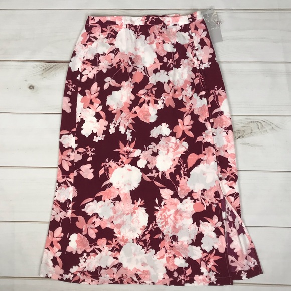 NWT CHELSEA 28 Side Button Midi Skirt - Picture 2 of 7